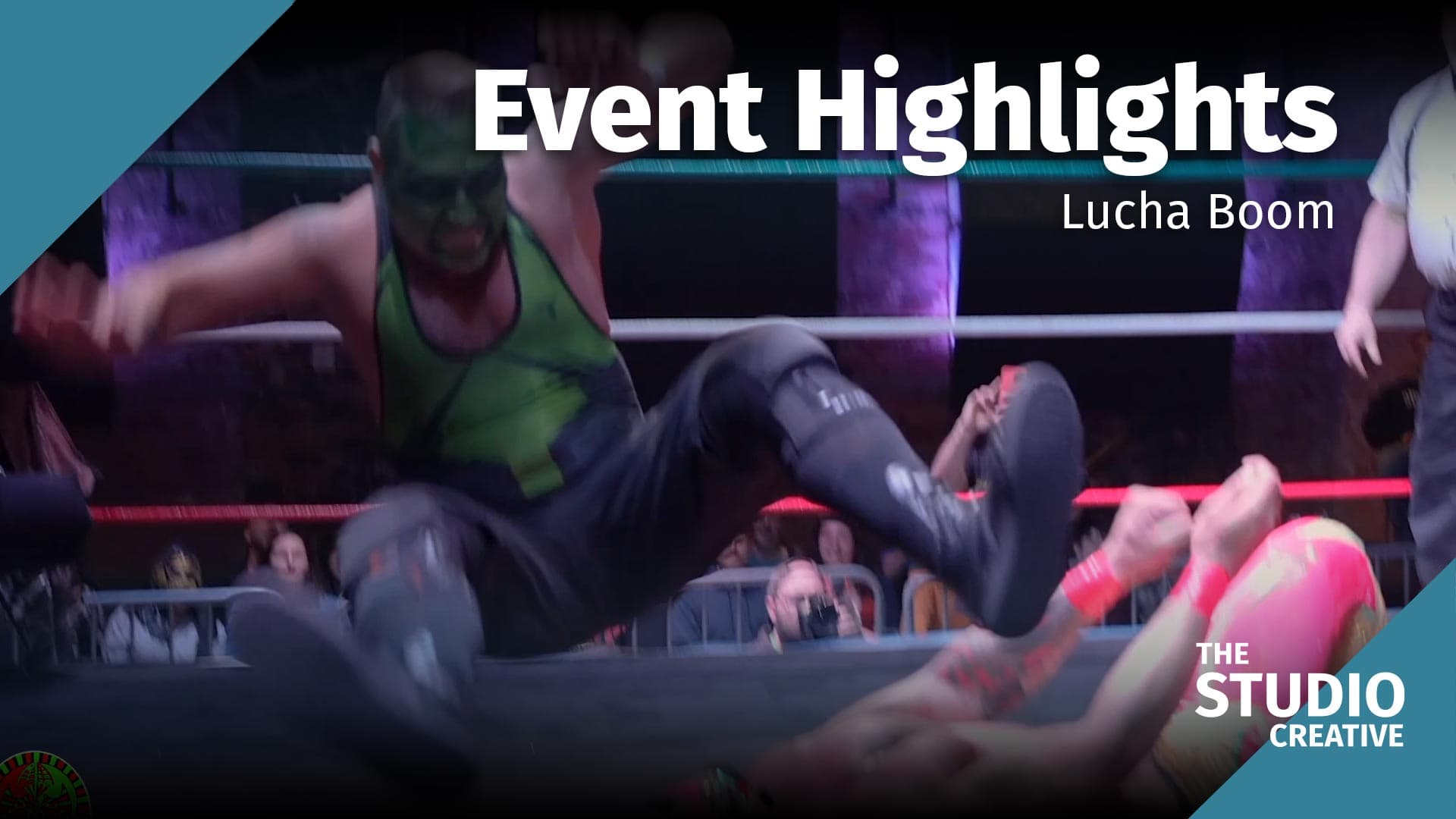 Lucha Boom Commercial, Pro Wrestling: video thumbnail, produced by The Studio Creative