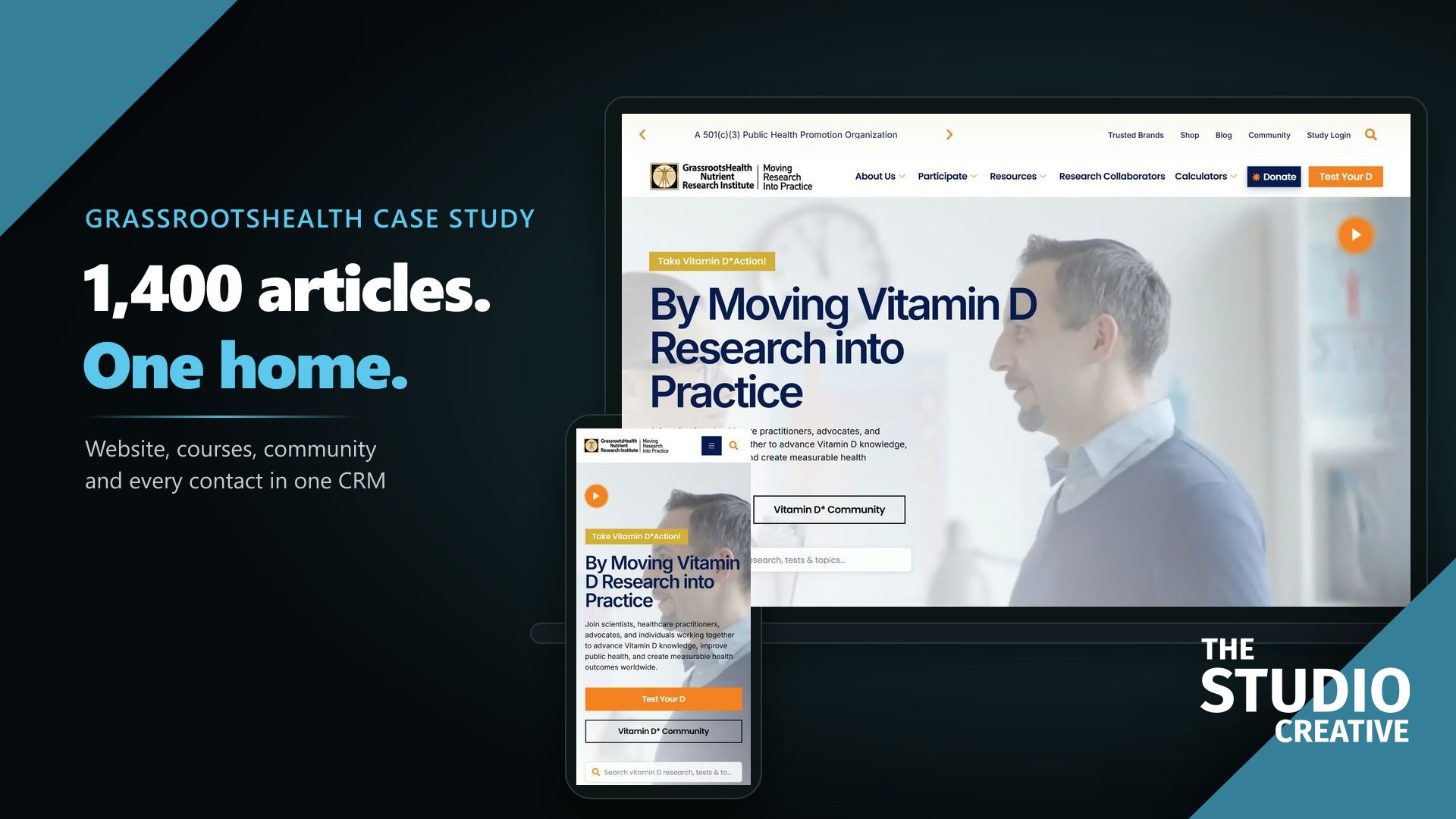 Nonprofit Website Case Study: GrassrootsHealth Rebuild