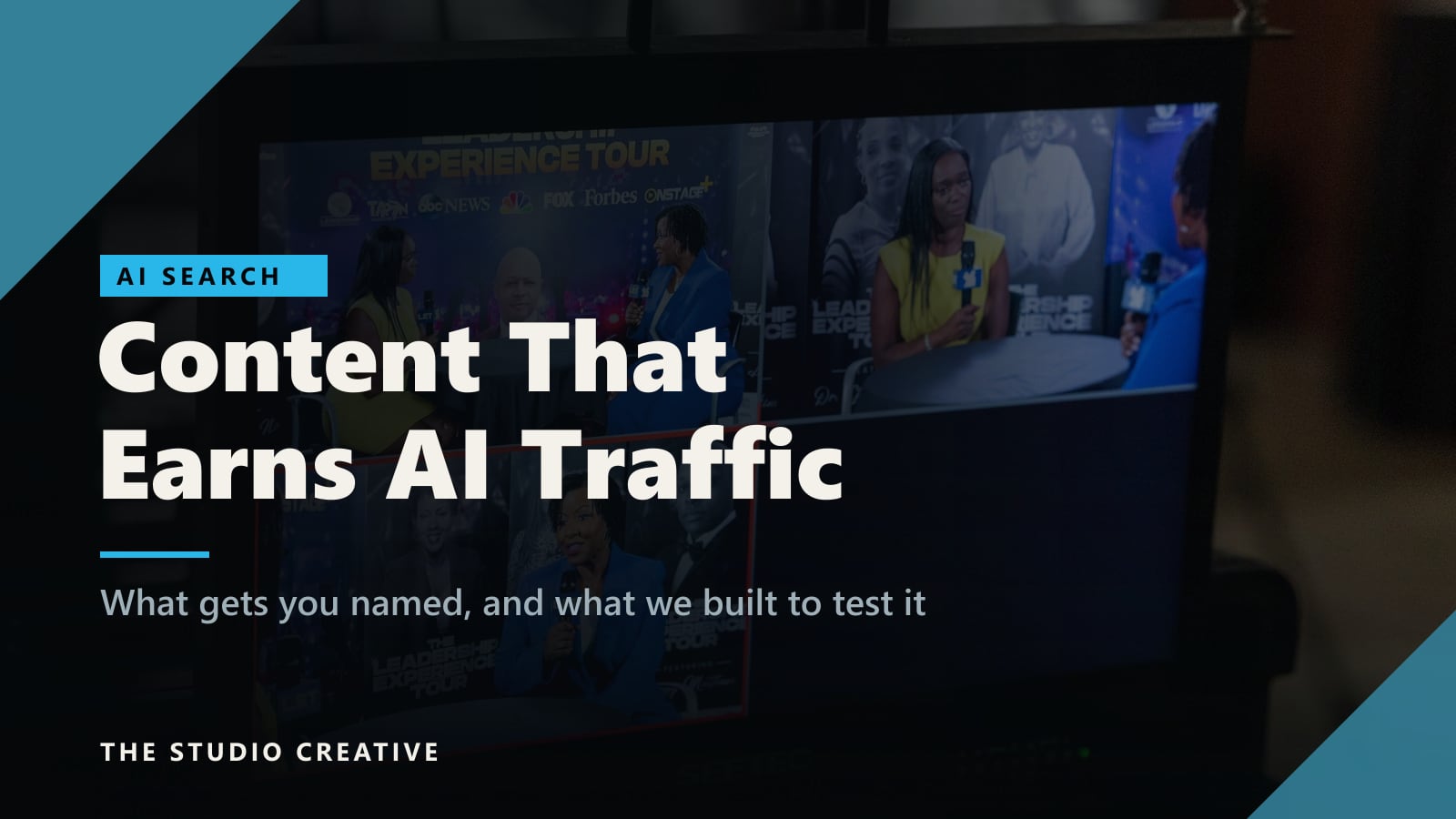 What Content Earns AI Traffic: A Studio Field Guide