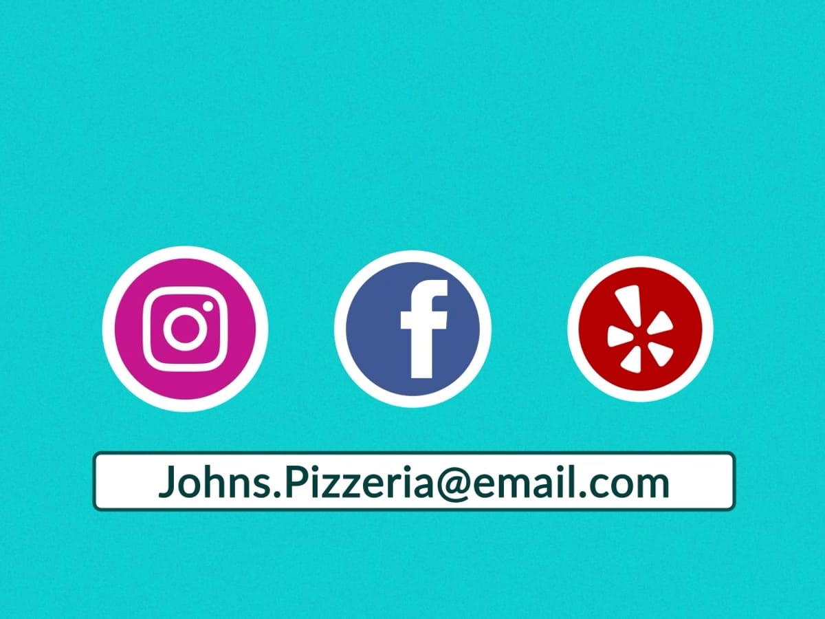 A frame from our CRM Connect explainer: one inbox collecting messages from text, email and social channels